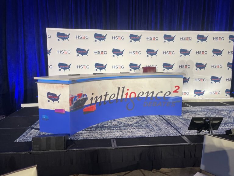 Custom debate desk set