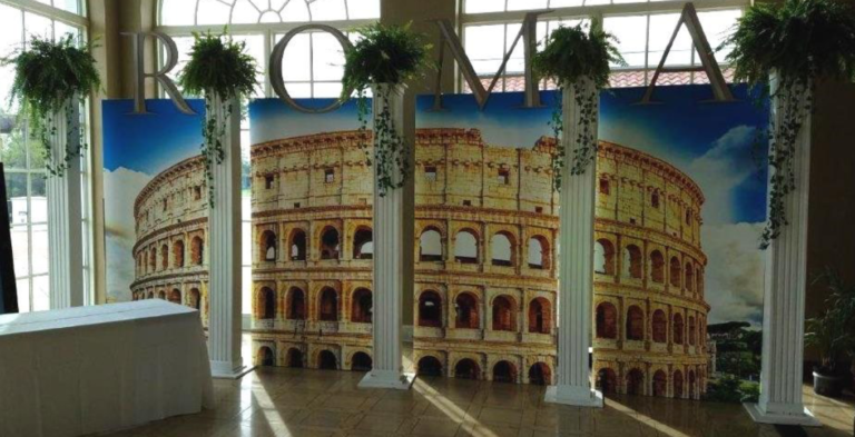 Roman Coliseum 8 by 16 foot backdrop